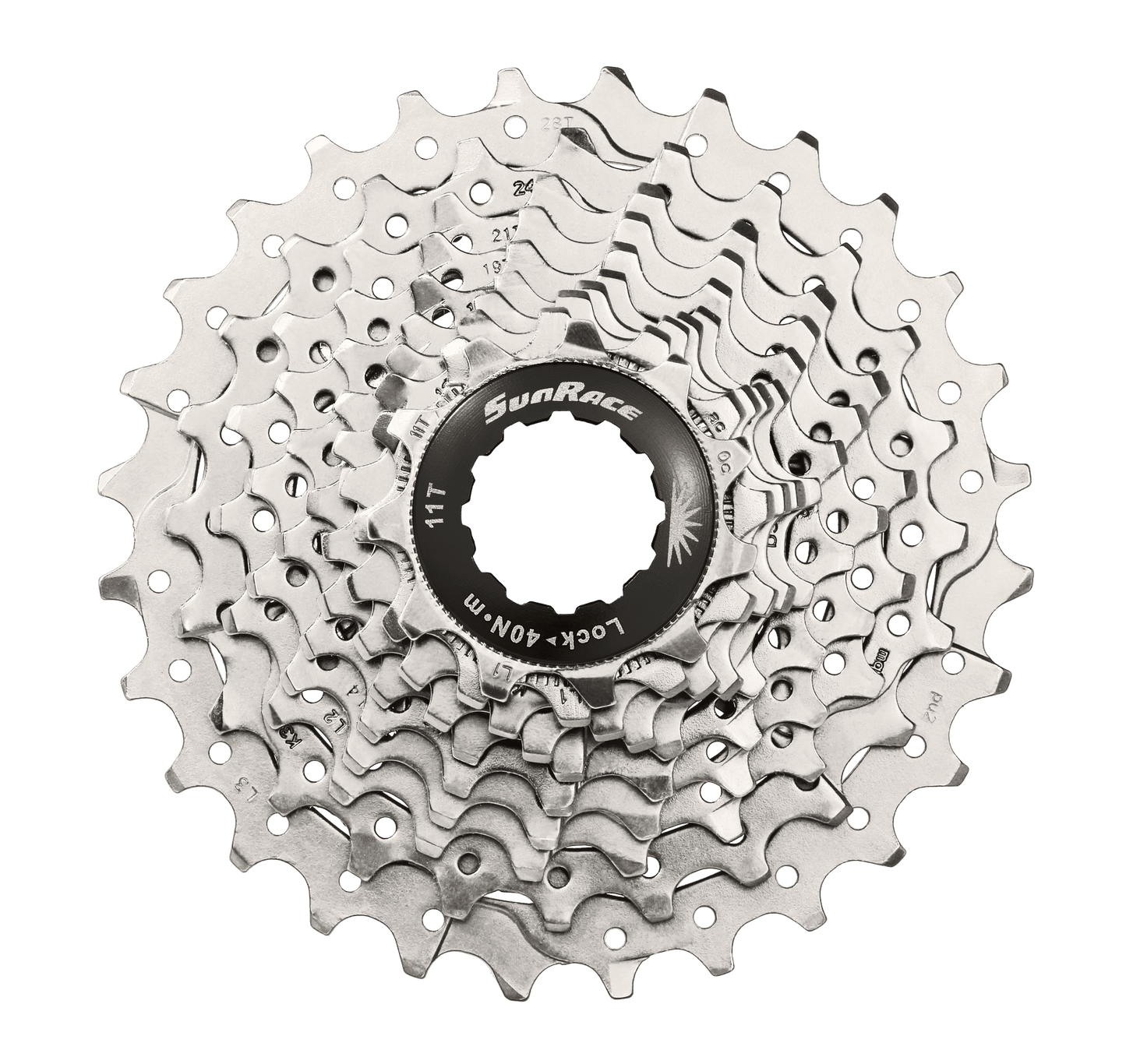 Sunrace Cassette Sprocket Rs1 10S 11-28T - Metallic Silver
