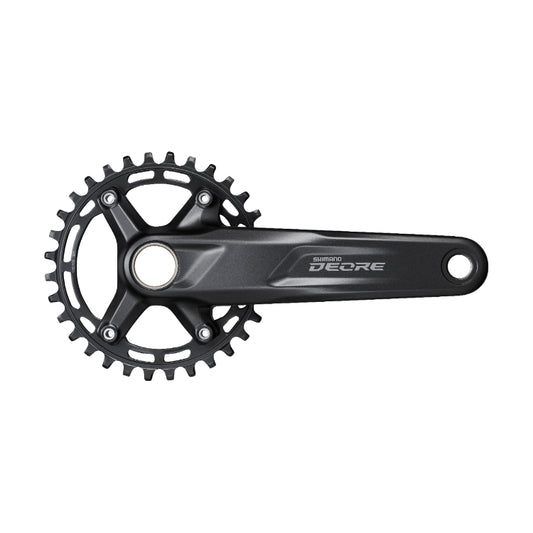 SHIMANO DEORE 2-PIECE CRANKSET for 135 mm, 142 mm and 148 mm O.L.D. Frames 1x11/10-speed